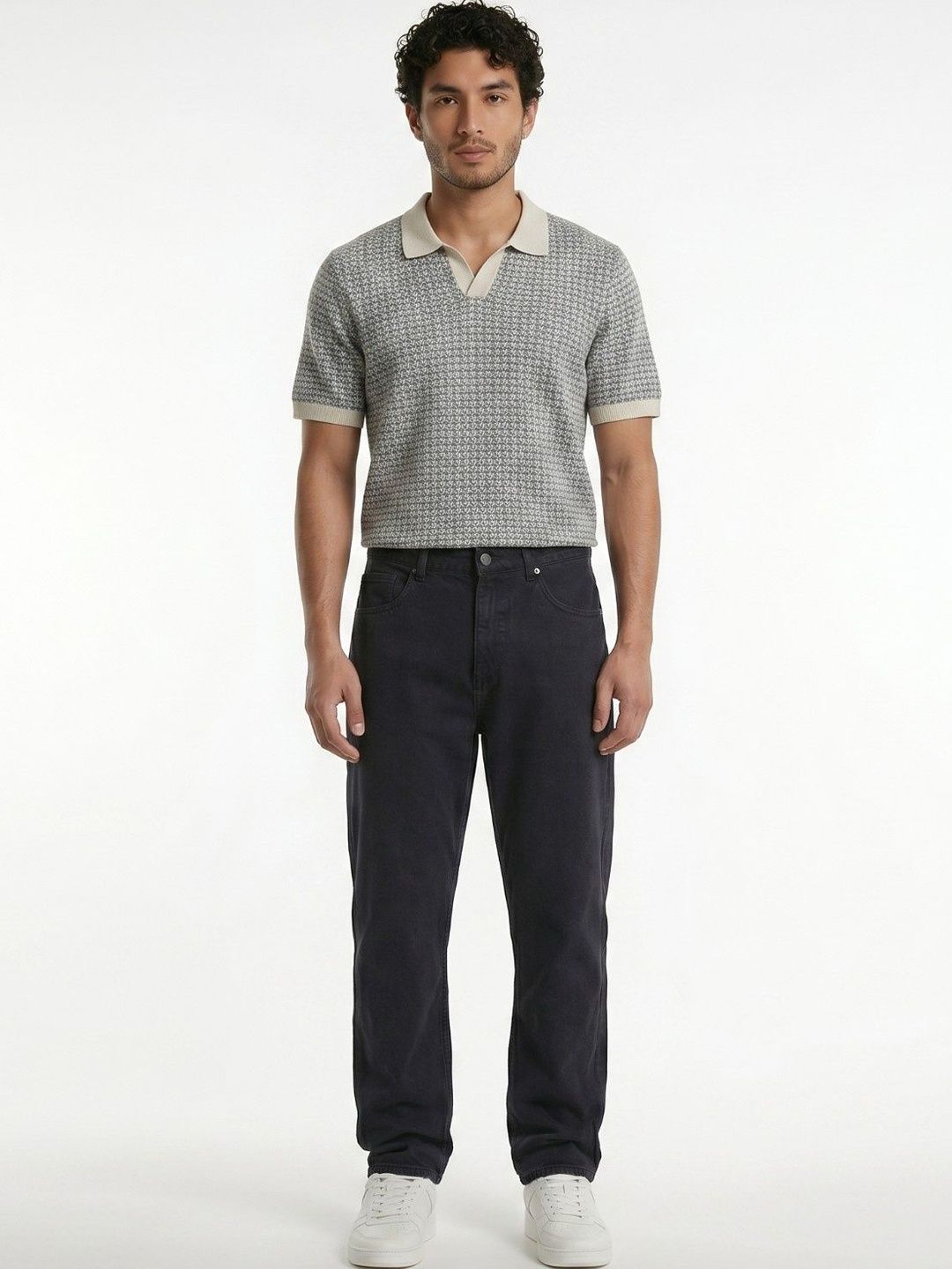 HERE&NOW Men Relaxed Fit Mid-Rise Stretchable Jeans