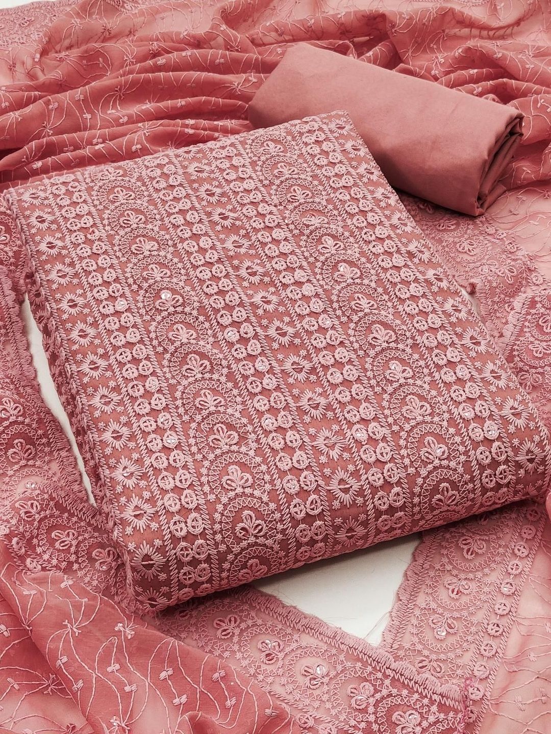 CLEMIRA Embroidered Unstitched Dress Material