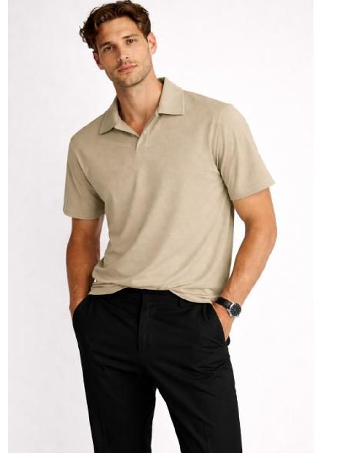 ViigoBella Men Polo Collar T-shirt