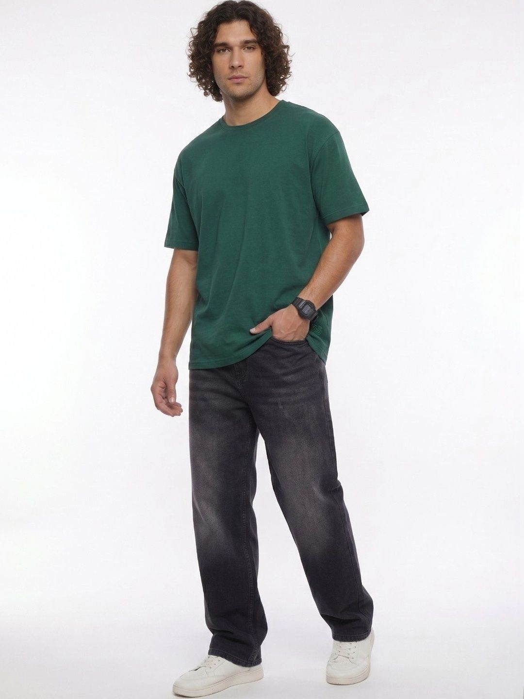 HERE&NOW Men Relaxed Fit Mid-Rise Stretchable Jeans