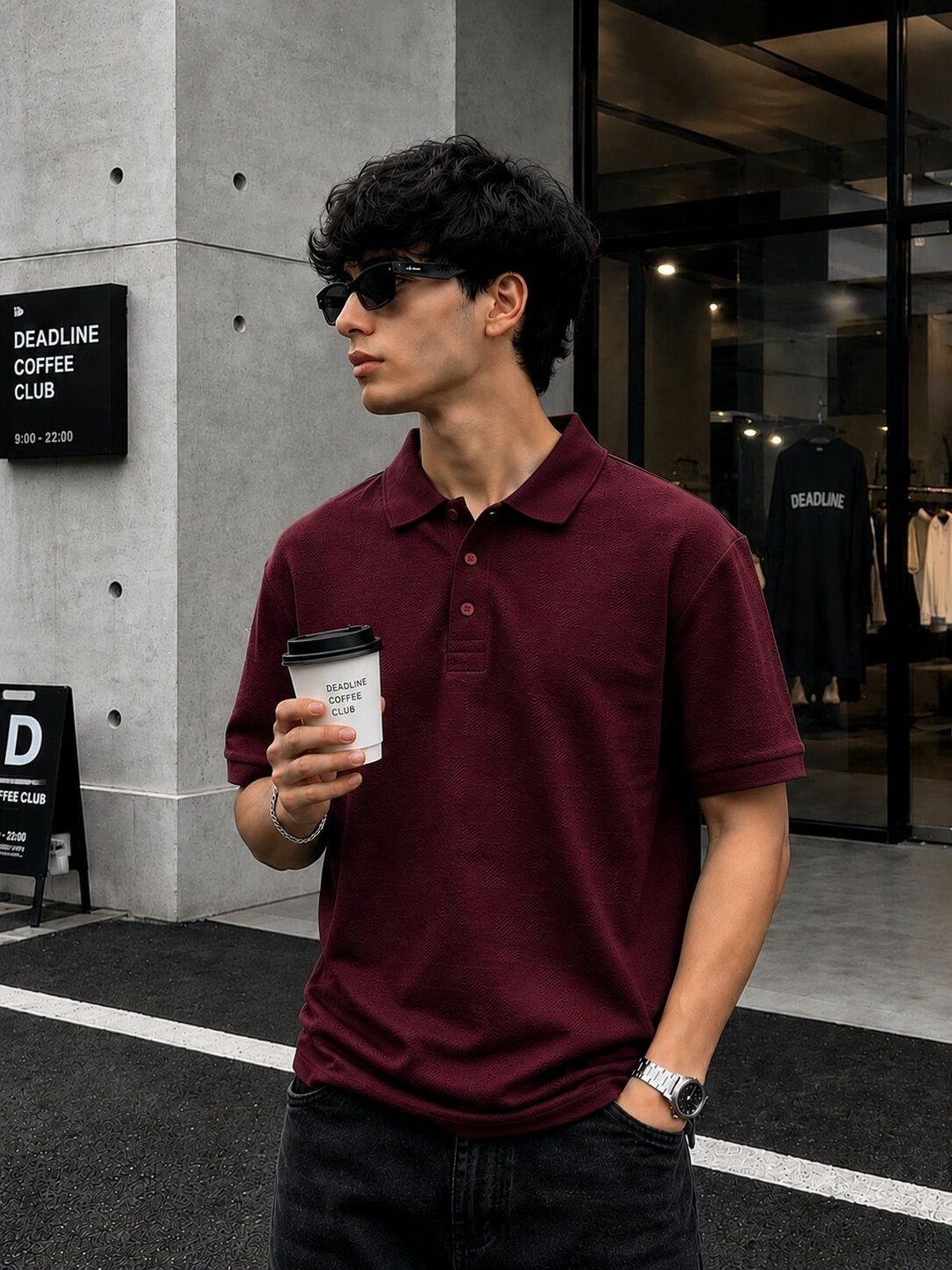 SZN Men Polo Collar T-shirt