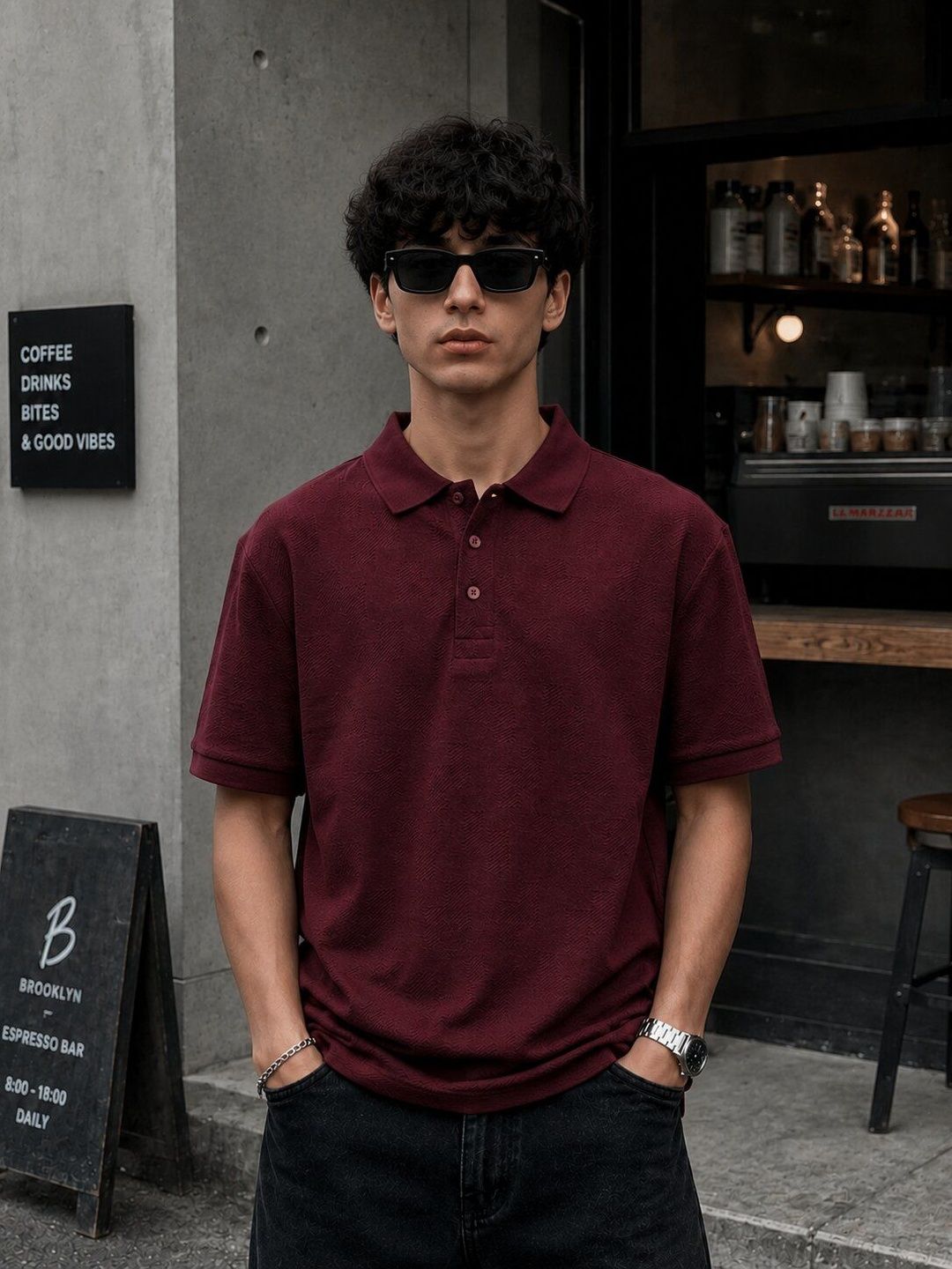 Style Go Men Polo Collar T-shirt