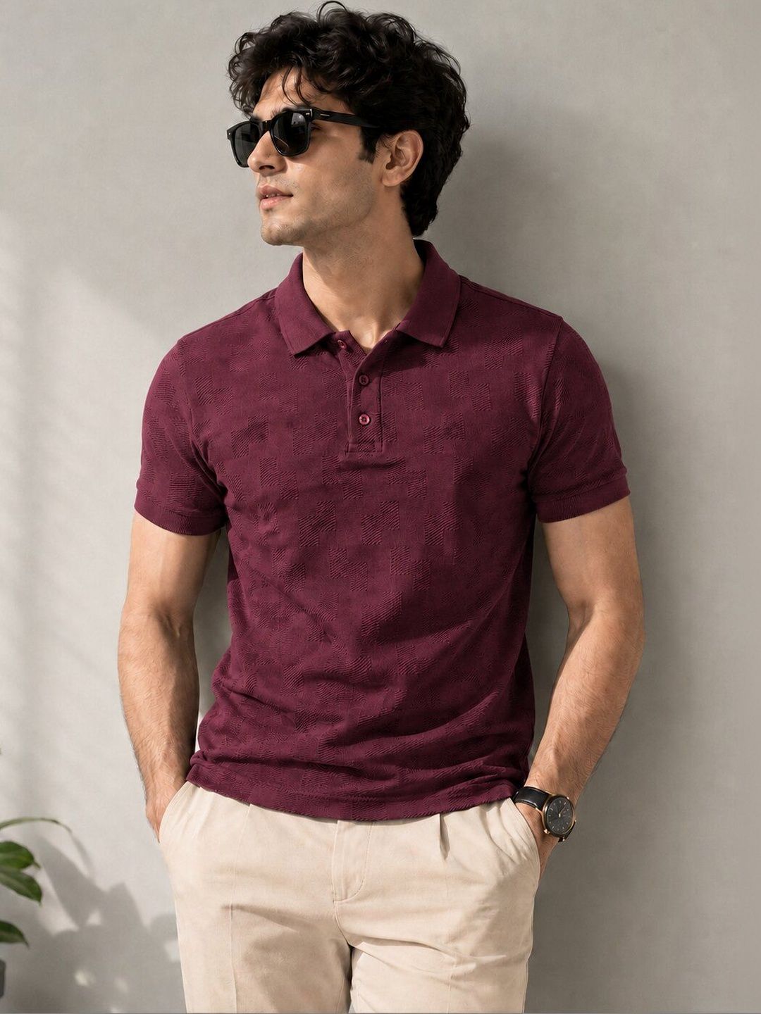 Moda Rapido Men Polo Collar T-shirt