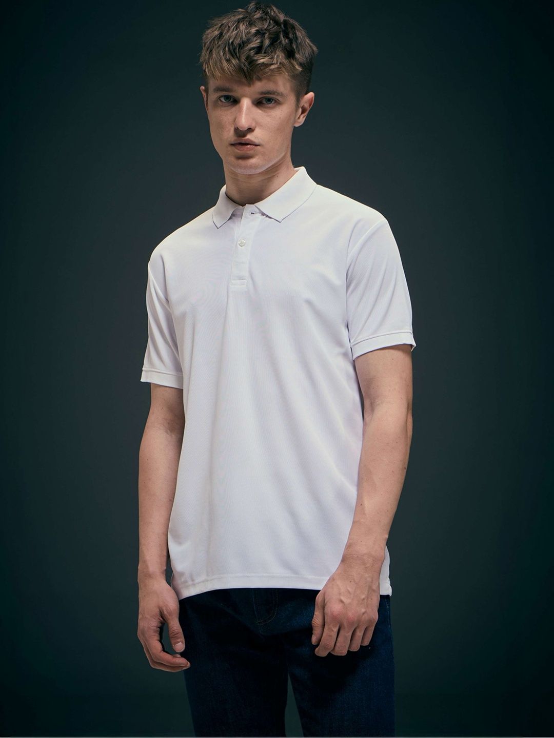 MAXZONE Men Polo Collar T-shirt