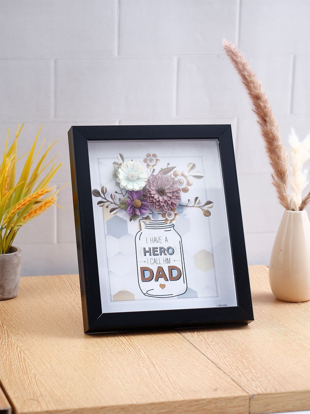 Archies Archies Multicoloured 1 Pieces MDF Table Photo Frames