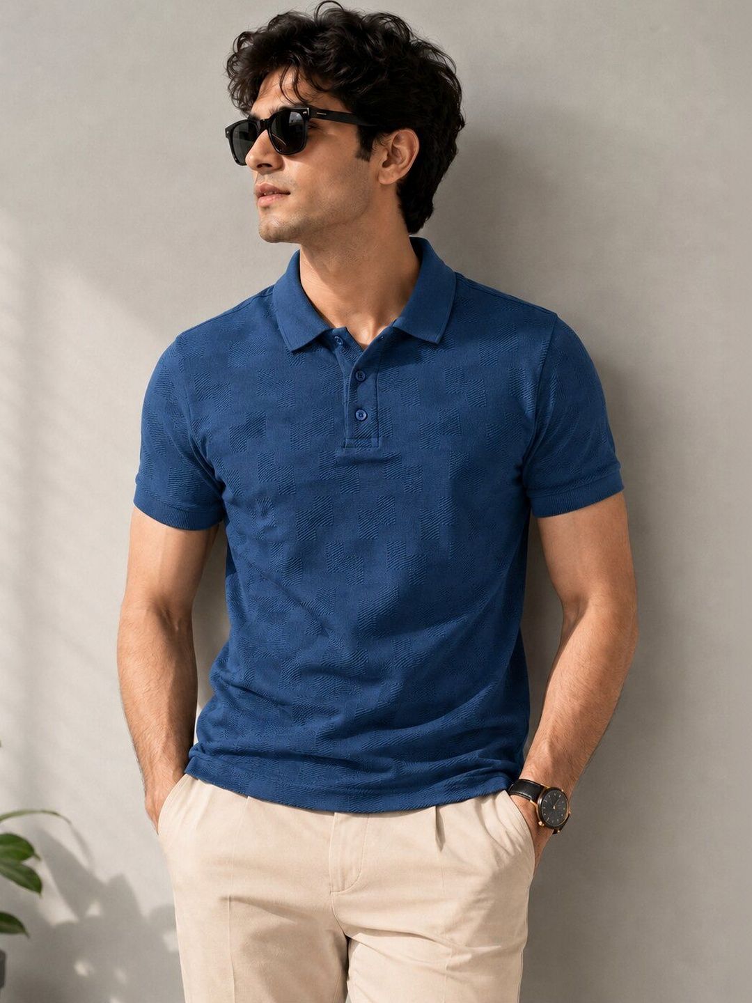 Moda Rapido Men Polo Collar T-shirt