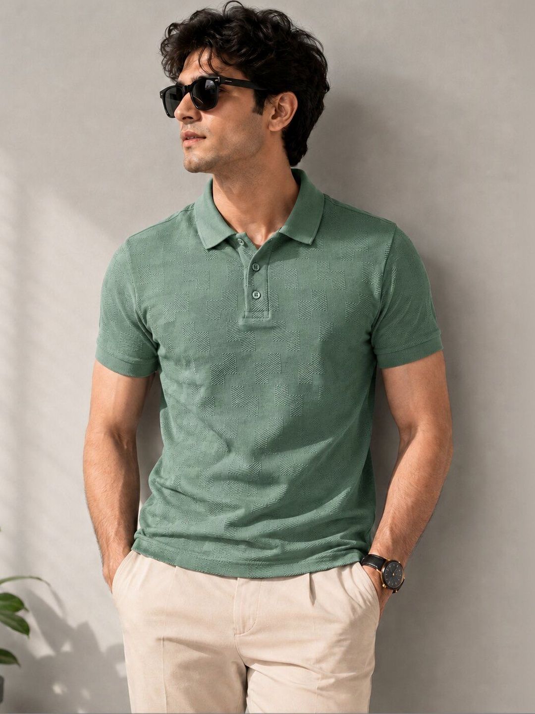Moda Rapido Men Polo Collar T-shirt
