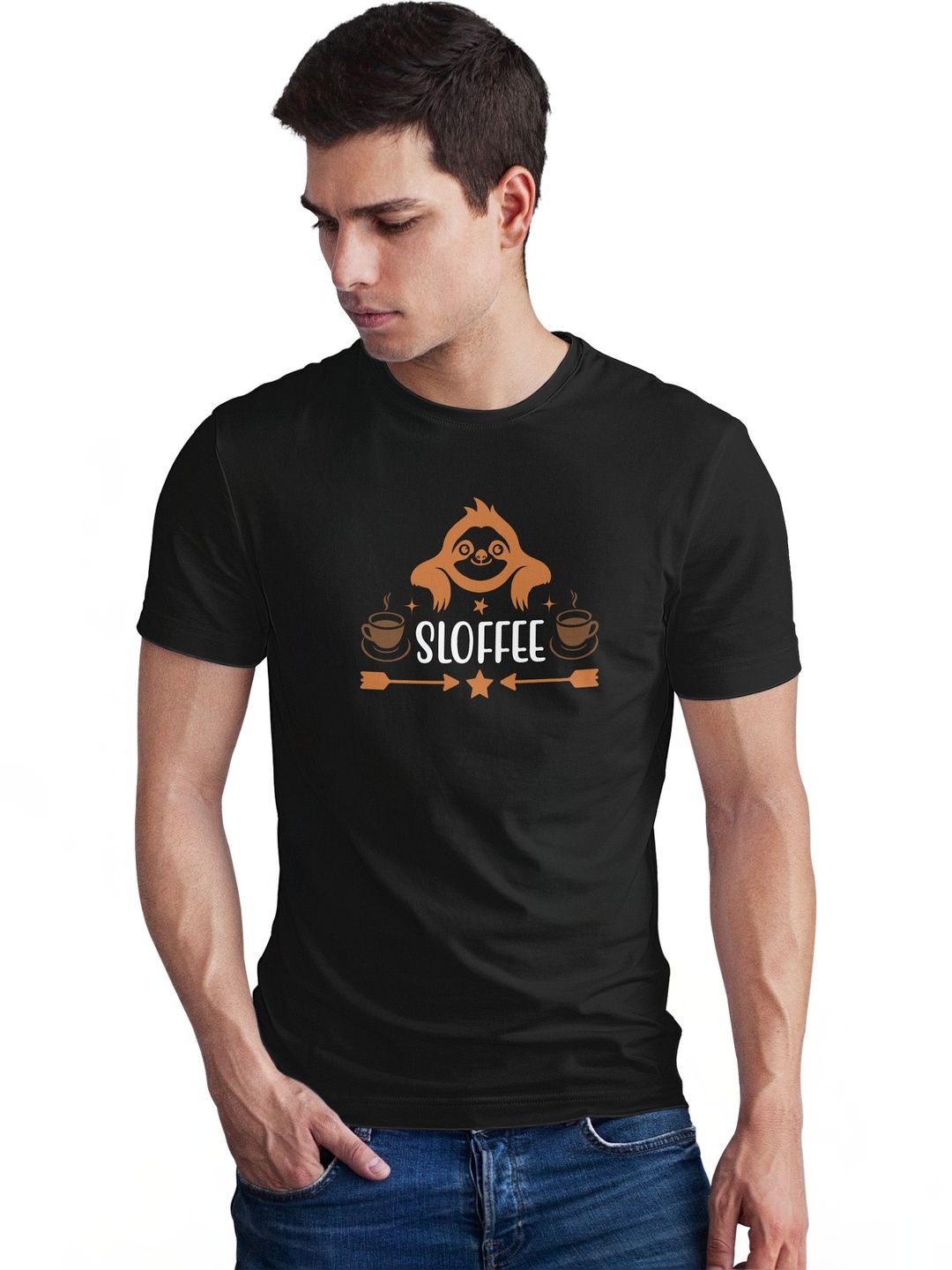 Seekbuylove Men Printed Bio Finish T-shirt