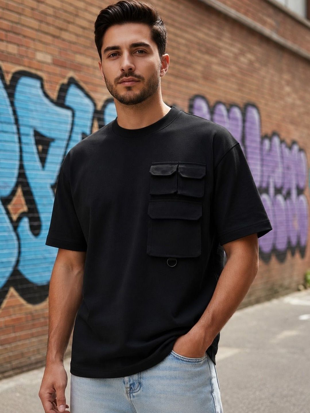 Mast & Harbour Men Pockets T-shirt