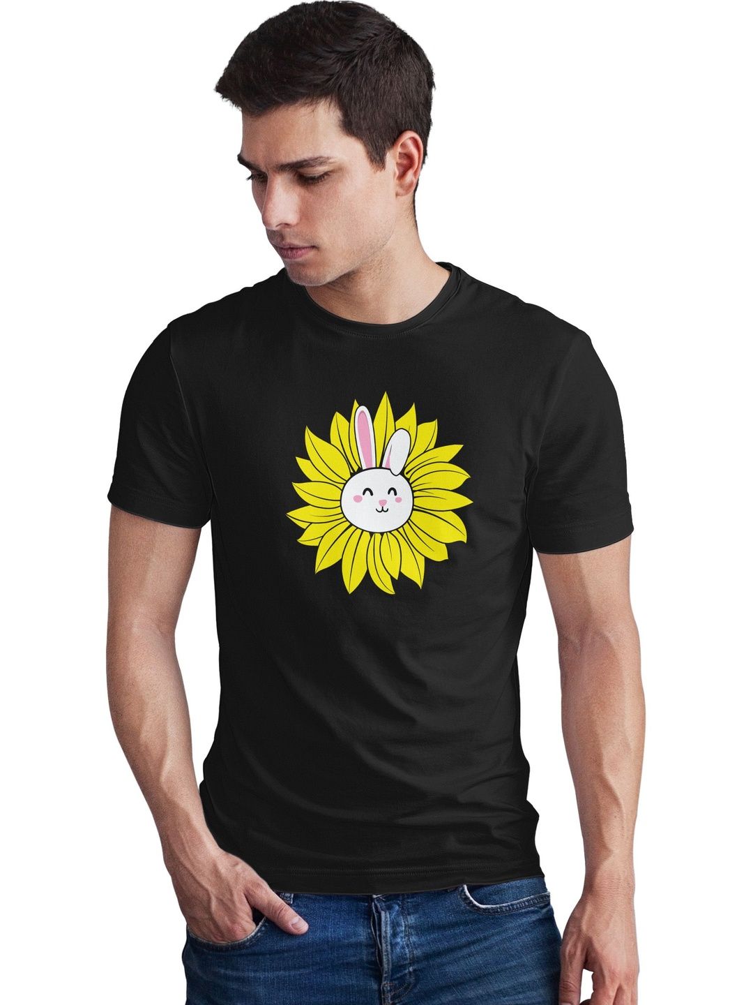 Seekbuylove Men Printed Bio Finish T-shirt