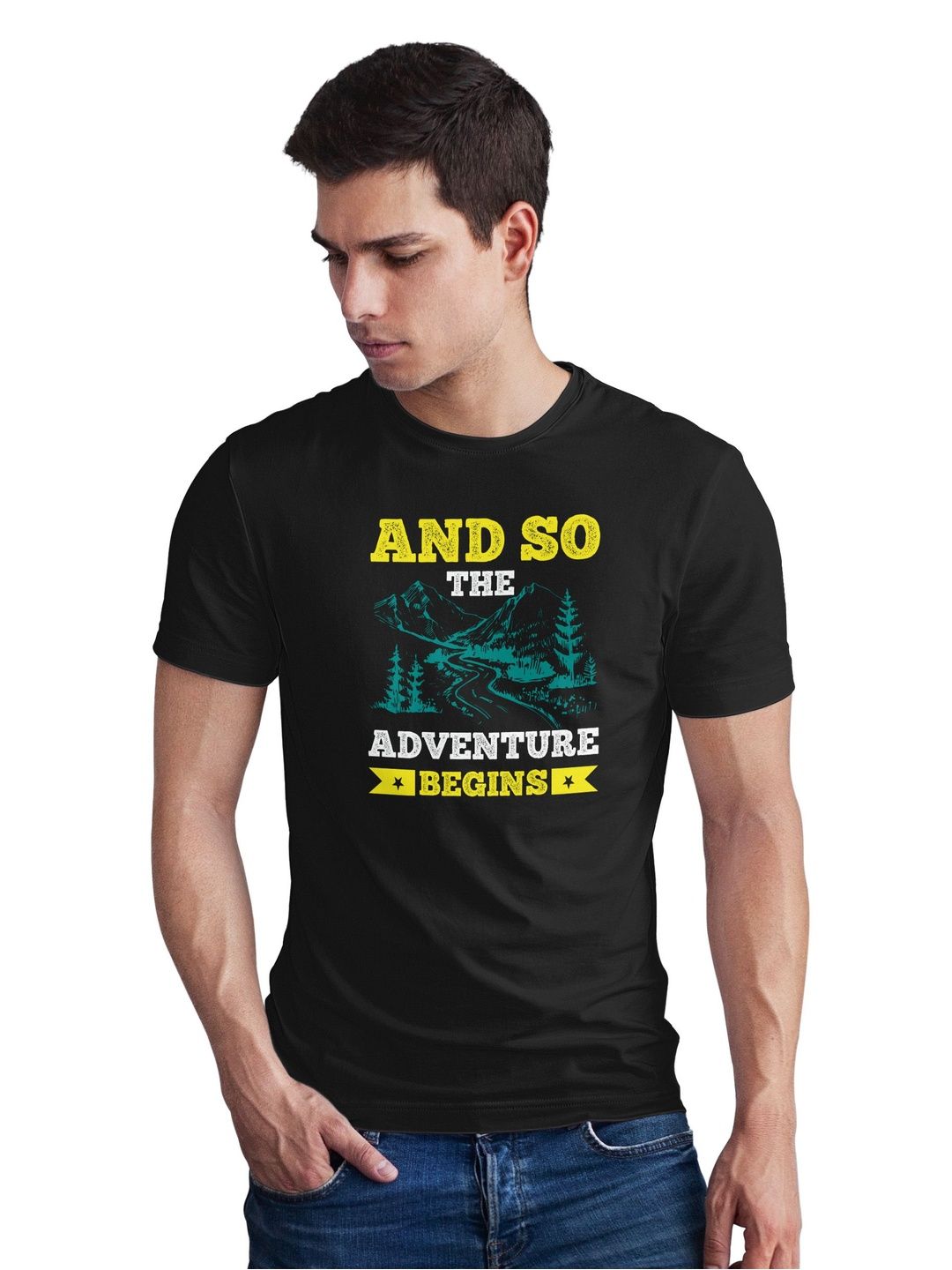 Seekbuylove Men Printed Bio Finish T-shirt