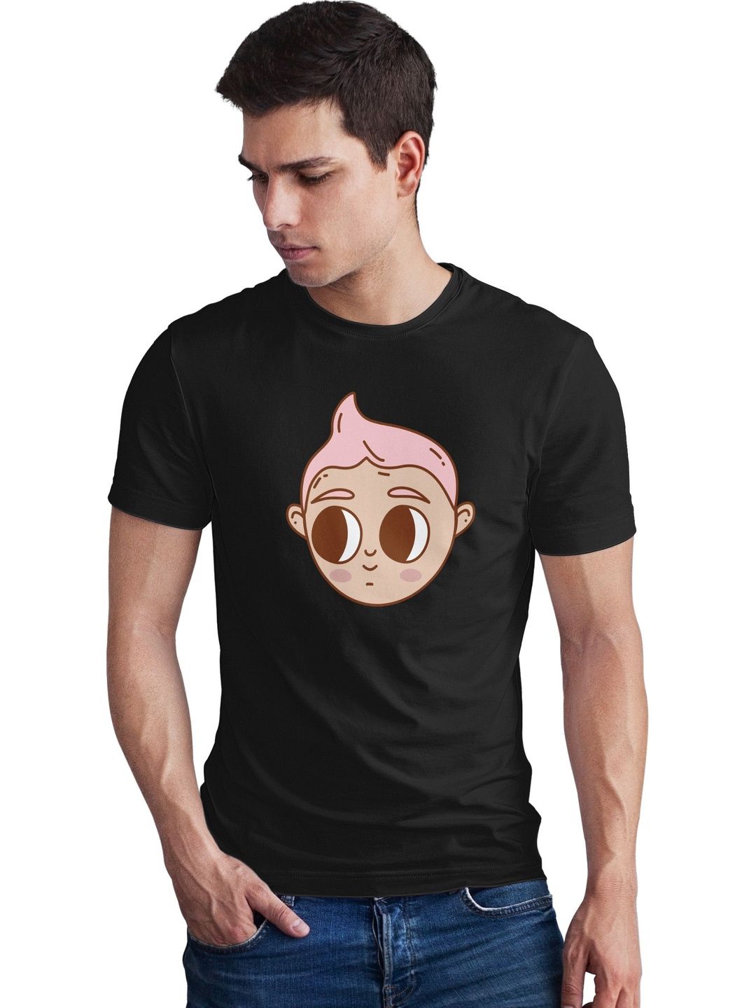 Seekbuylove Men Printed Bio Finish T-shirt