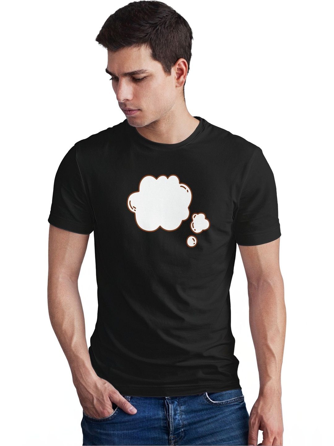 Seekbuylove Men Printed Bio Finish T-shirt