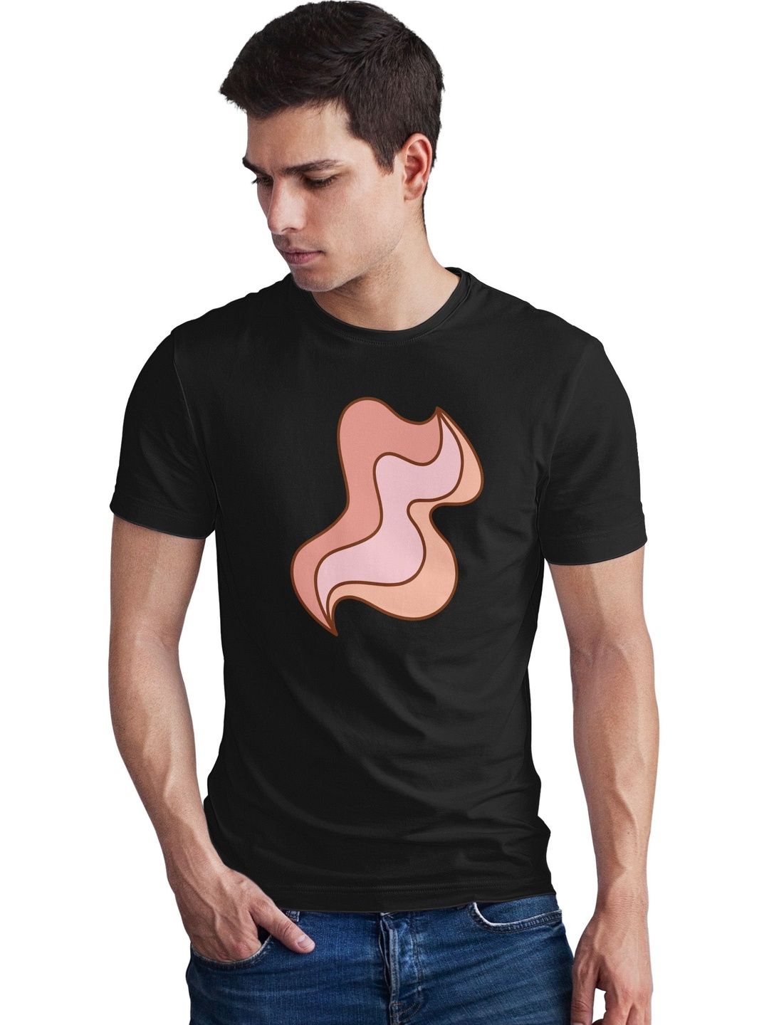 Seekbuylove Men Printed Bio Finish T-shirt