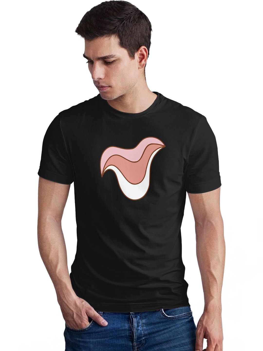 Seekbuylove Men Printed Bio Finish T-shirt