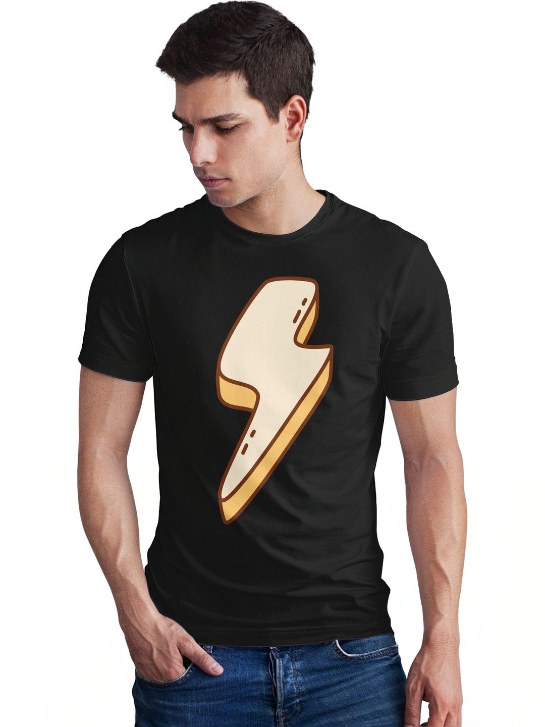 Seekbuylove Men Printed Bio Finish T-shirt