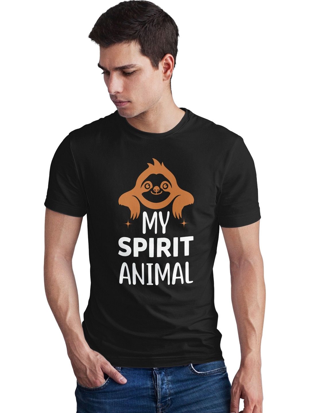Seekbuylove Men Printed Bio Finish T-shirt
