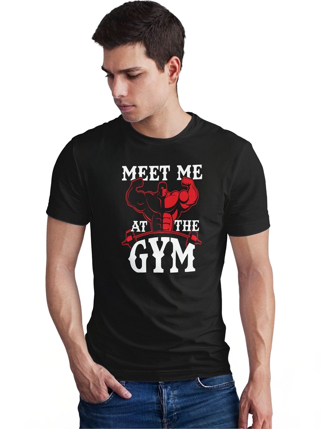 Seekbuylove Men Printed Bio Finish T-shirt
