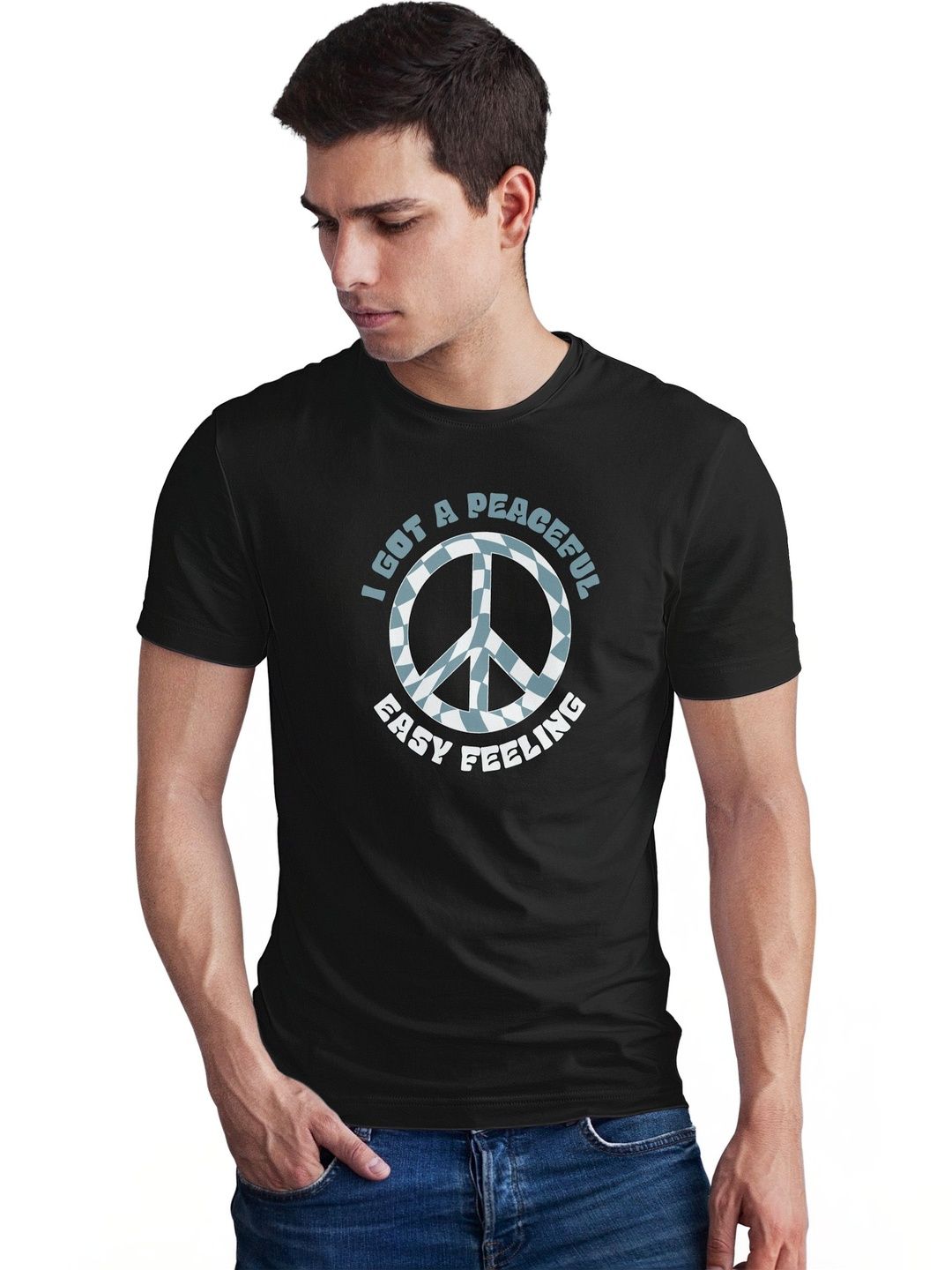 Seekbuylove Men Typography Printed Bio Finish T-shirt