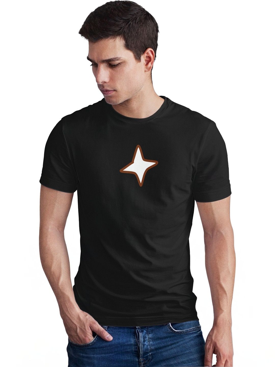 Seekbuylove Men Printed Bio Finish T-shirt