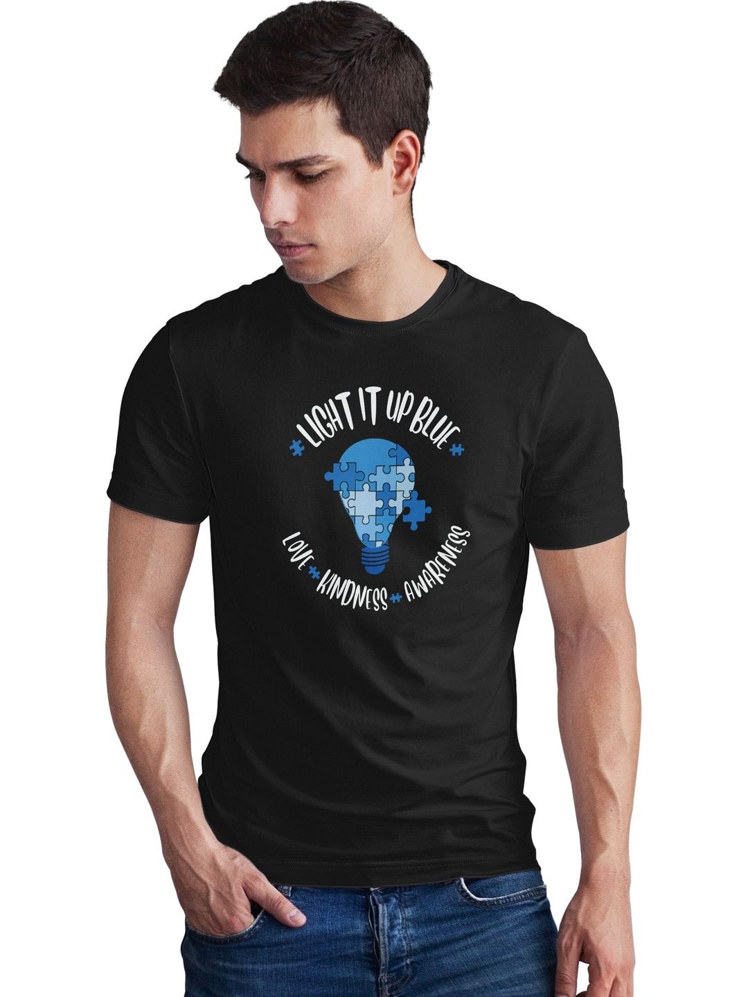 Seekbuylove Men Printed Bio Finish T-shirt