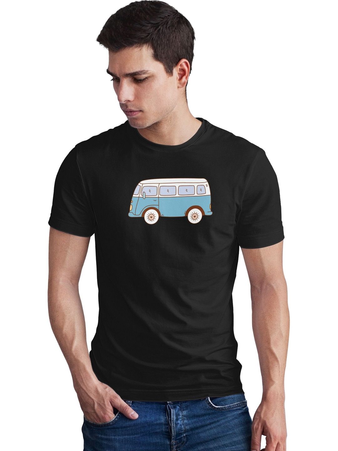Seekbuylove Men Printed Bio Finish T-shirt