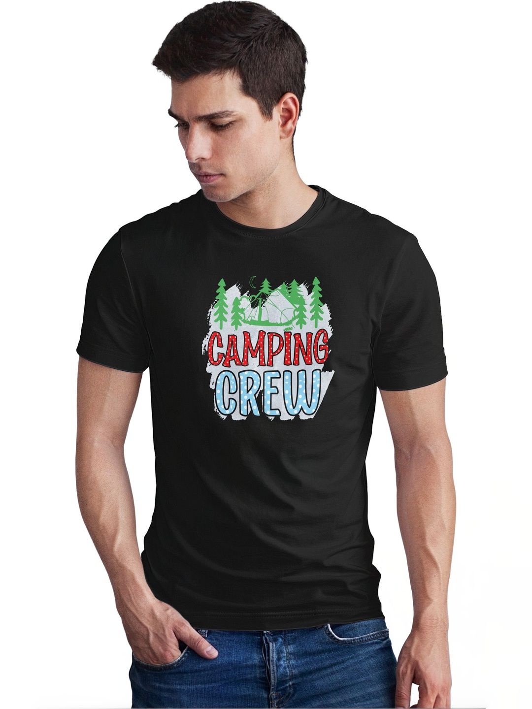 Seekbuylove Men Printed Bio Finish T-shirt