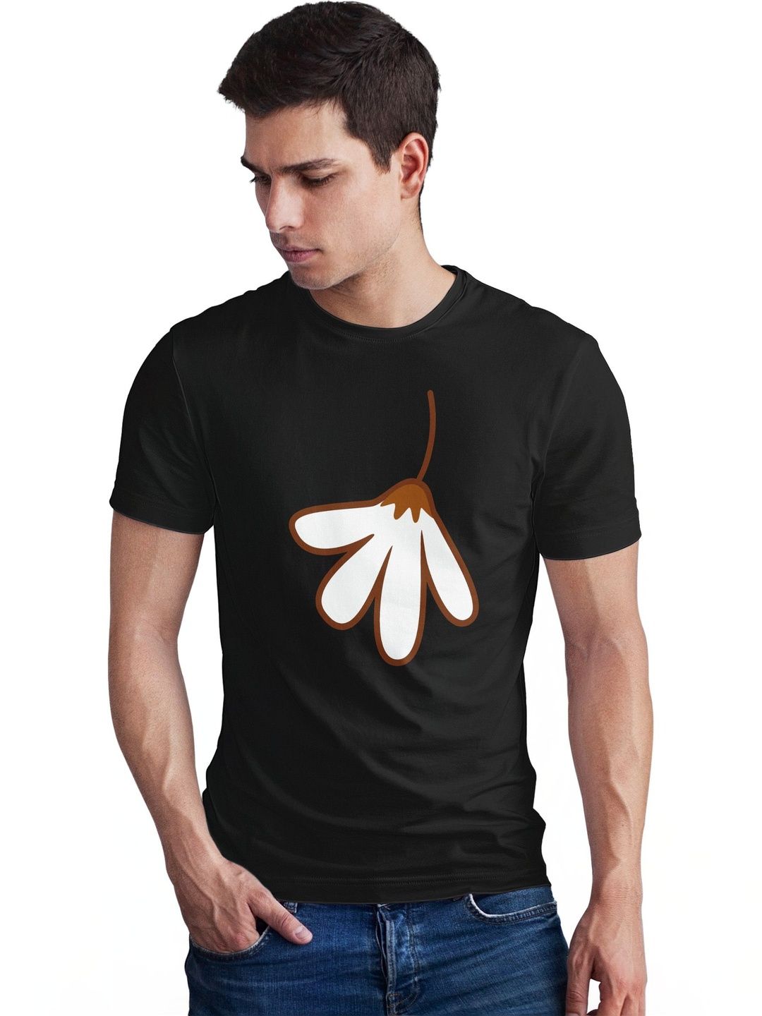 Seekbuylove Men Floral Printed Bio Finish T-shirt