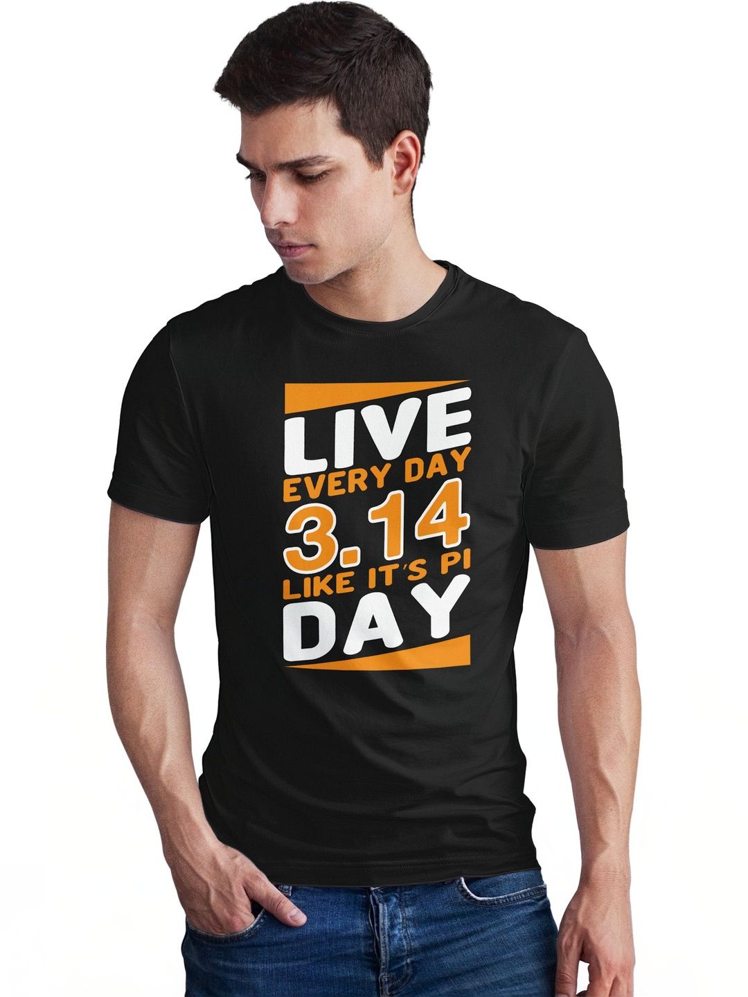 Seekbuylove Men Typography Printed Bio Finish T-shirt