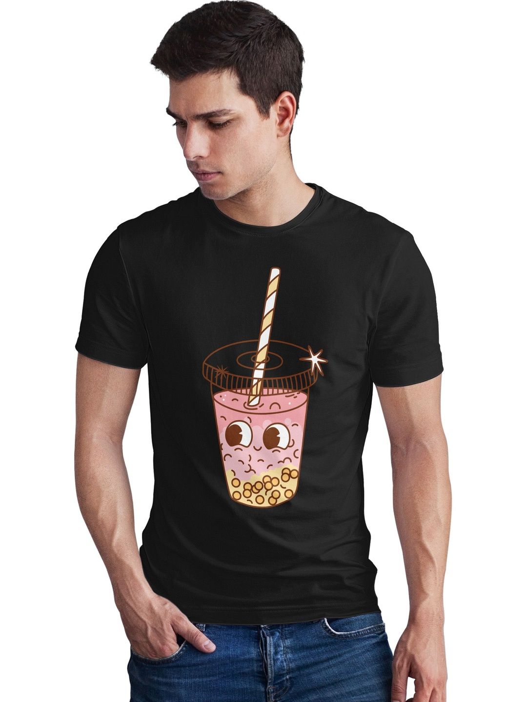 Seekbuylove Men Printed Bio Finish T-shirt
