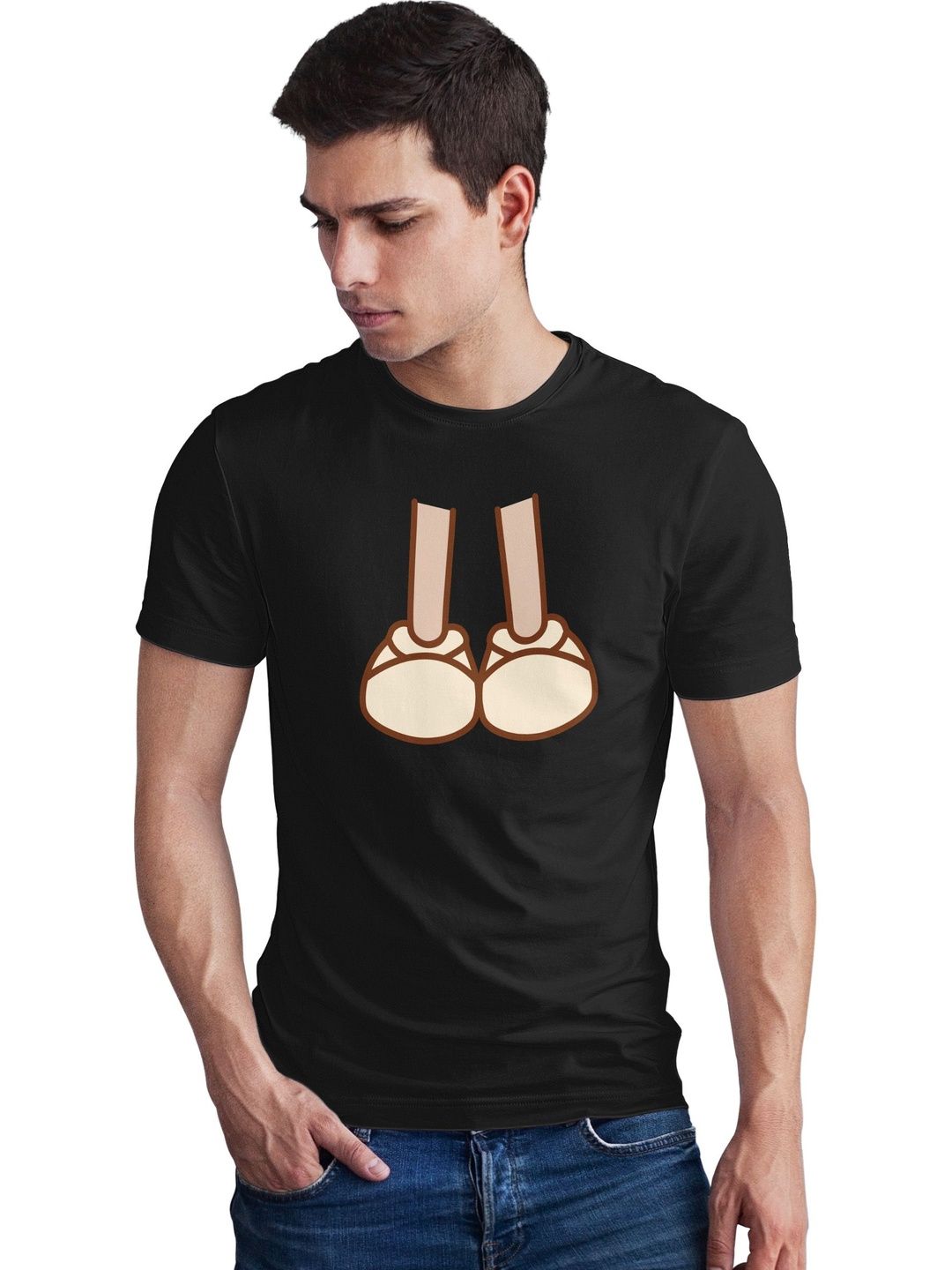 Seekbuylove Men Printed Bio Finish T-shirt