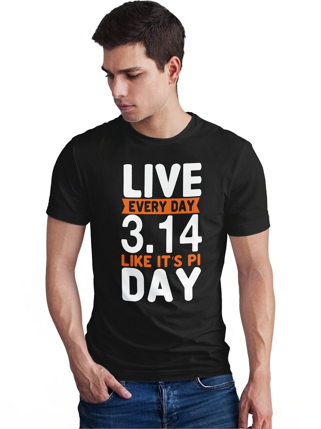 Seekbuylove Men Typography Printed Bio Finish T-shirt