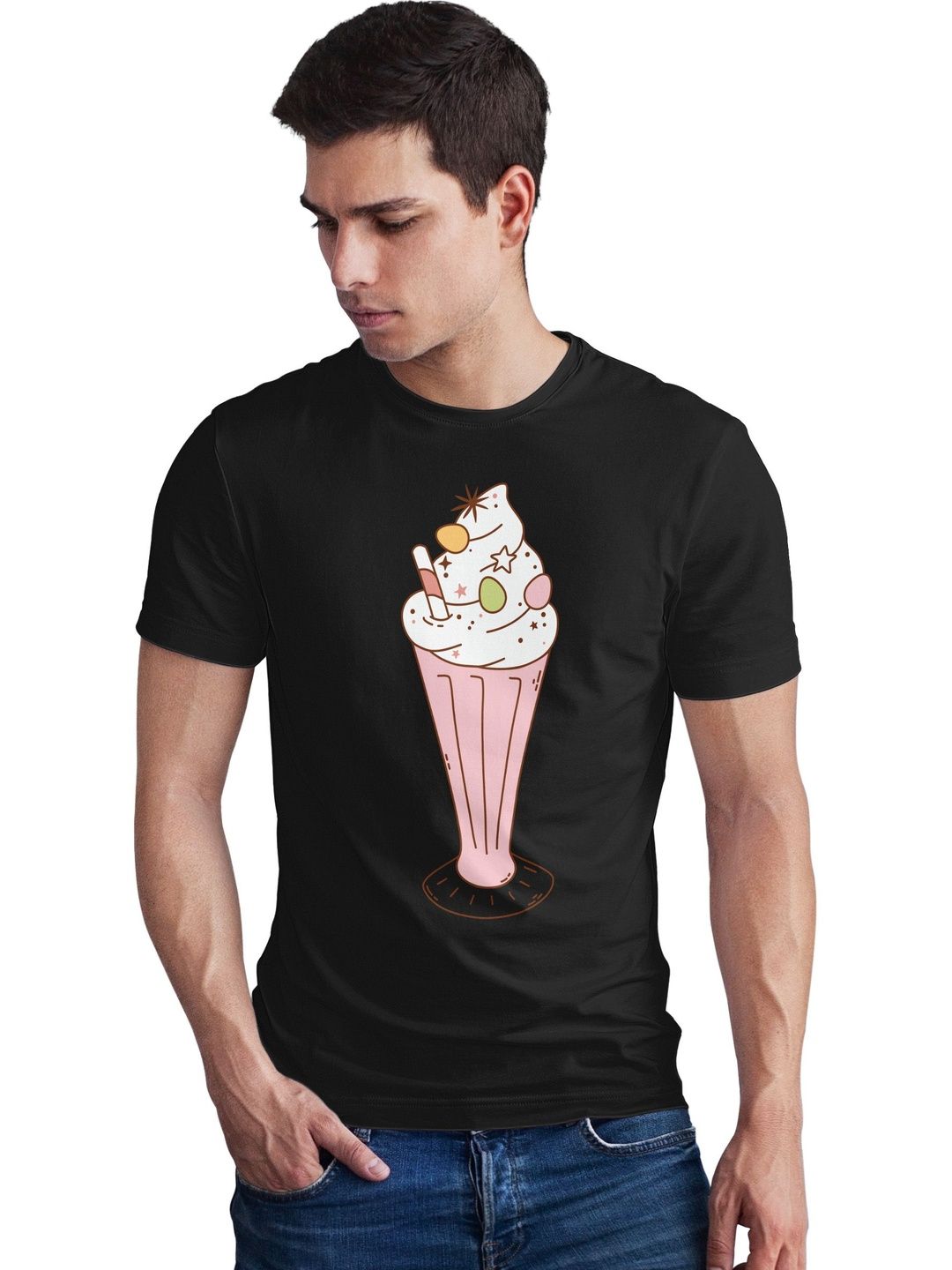 Seekbuylove Men Printed Bio Finish T-shirt