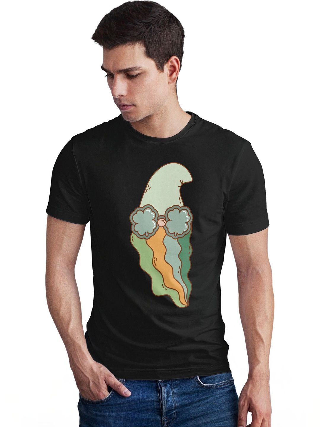 Seekbuylove Men Printed Bio Finish T-shirt