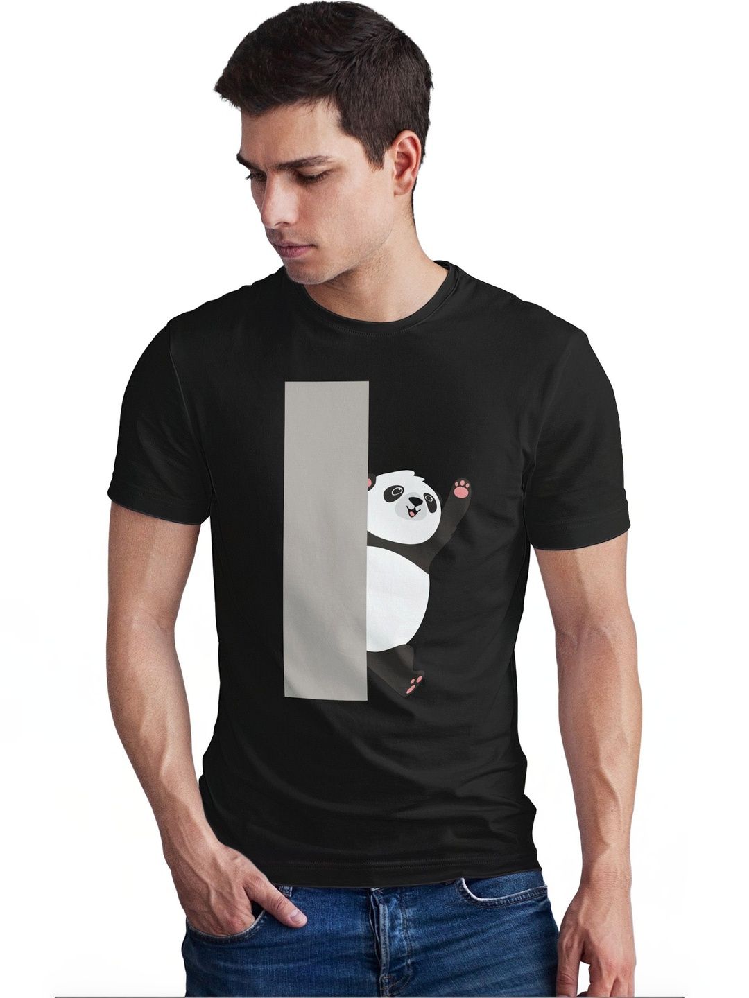 Seekbuylove Men Printed Bio Finish T-shirt