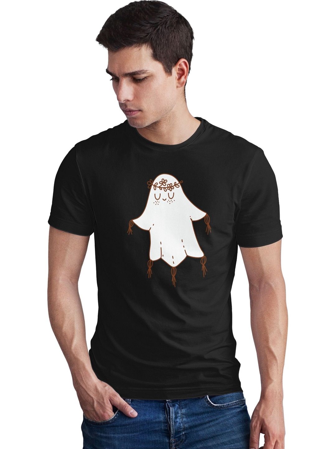 Seekbuylove Men Printed Bio Finish T-shirt