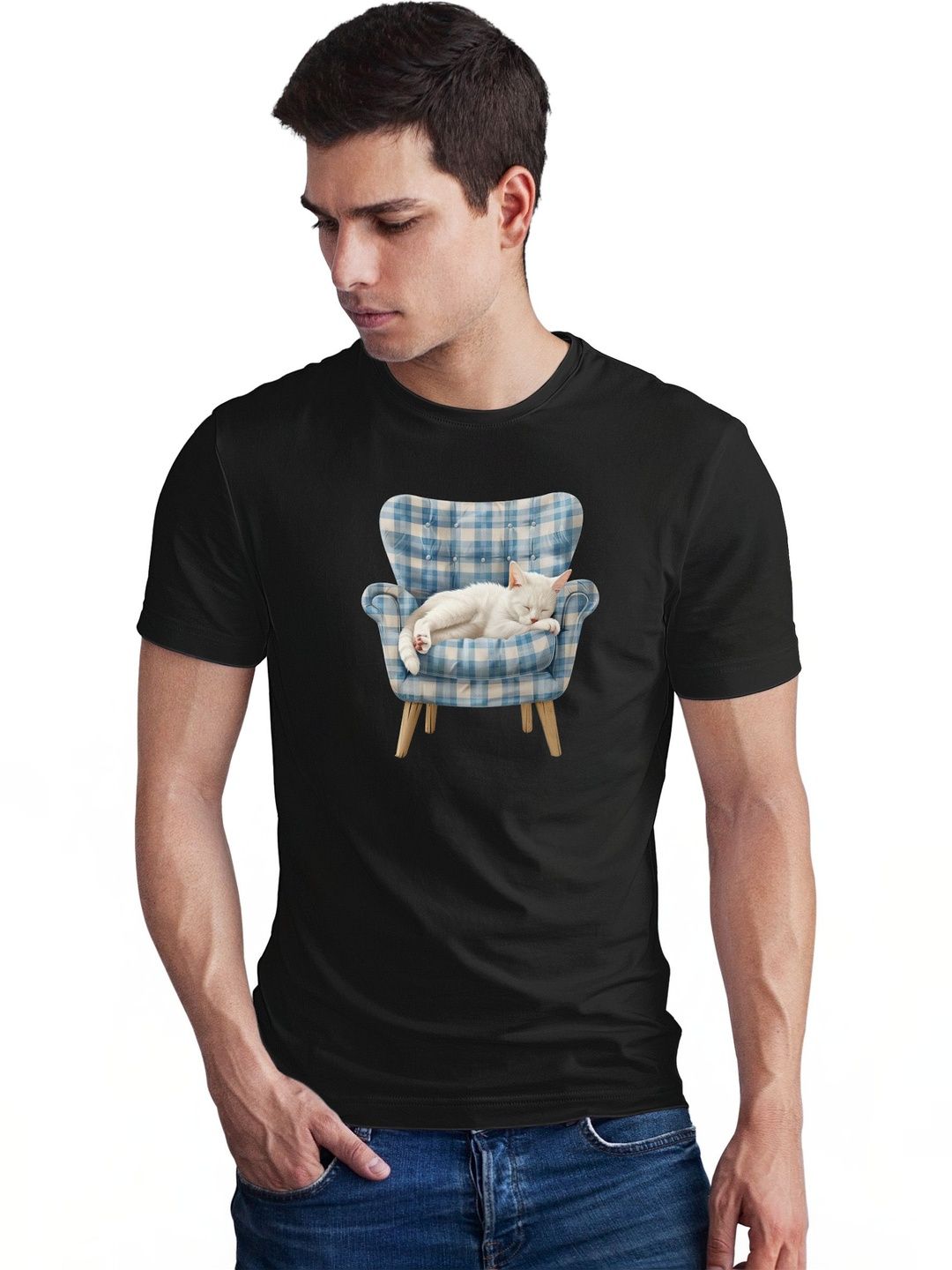 Seekbuylove Men Printed Bio Finish T-shirt