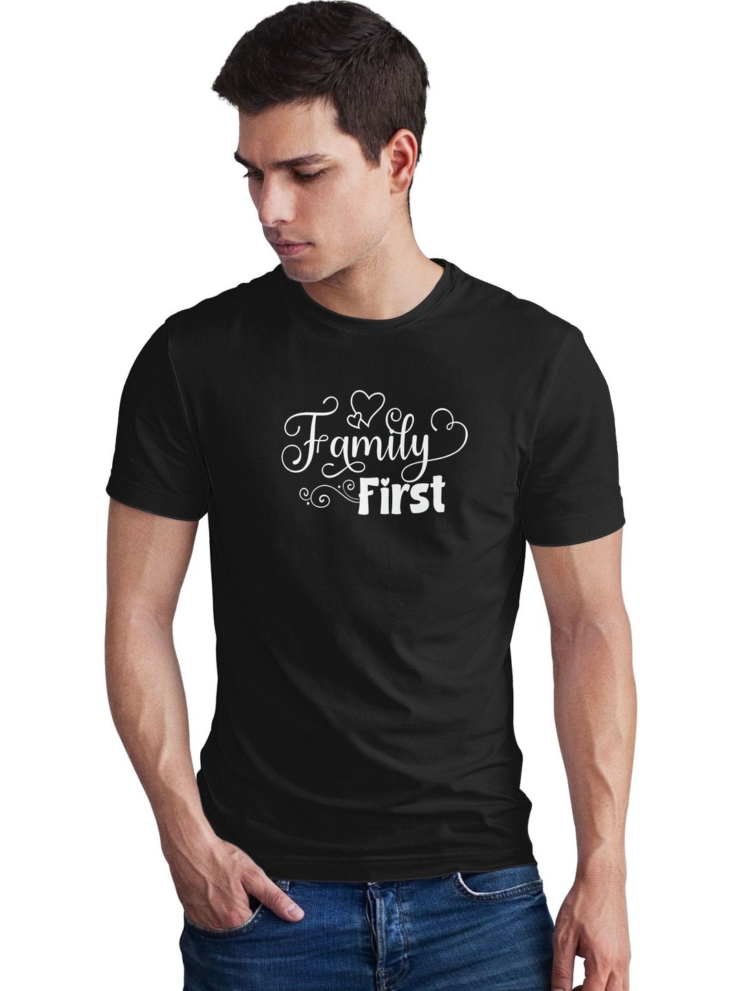 Seekbuylove Men Typography Printed Bio Finish T-shirt
