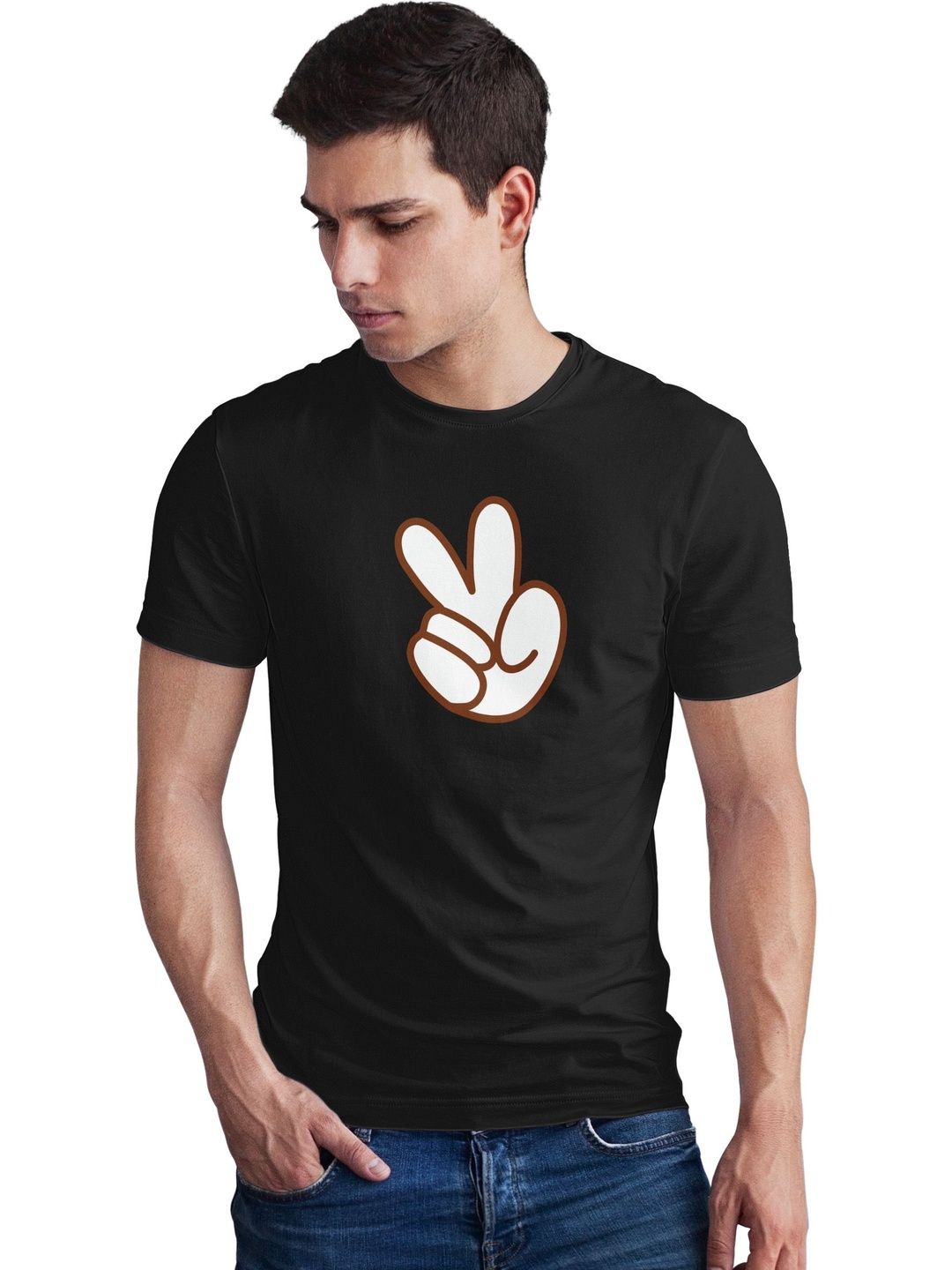 Seekbuylove Men Printed Bio Finish T-shirt