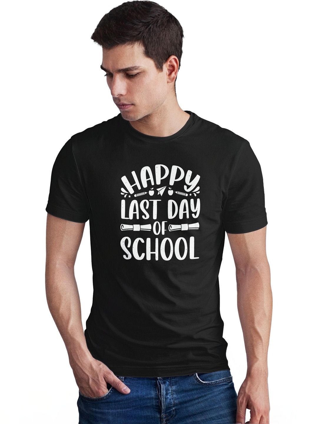 Seekbuylove Men Typography Printed Bio Finish T-shirt