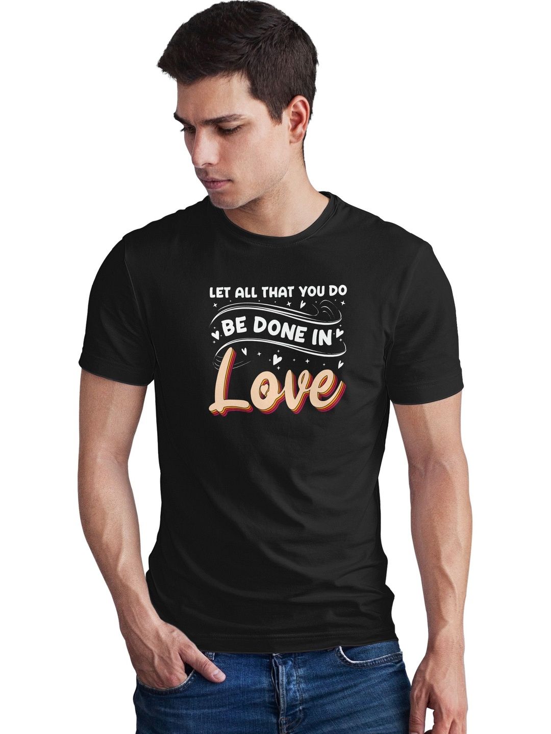 Seekbuylove Men Typography Printed Bio Finish T-shirt