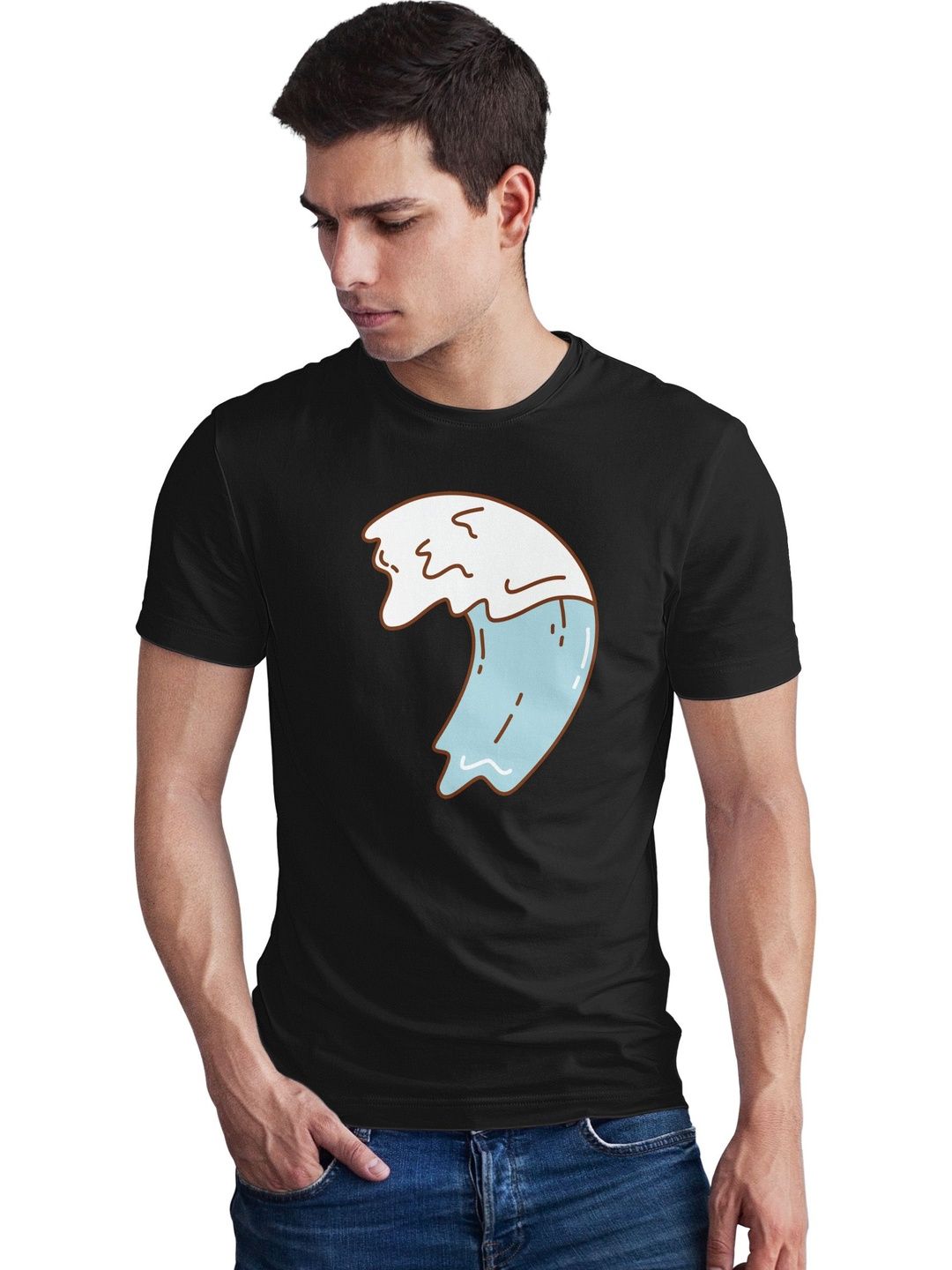 Seekbuylove Men Printed Bio Finish T-shirt