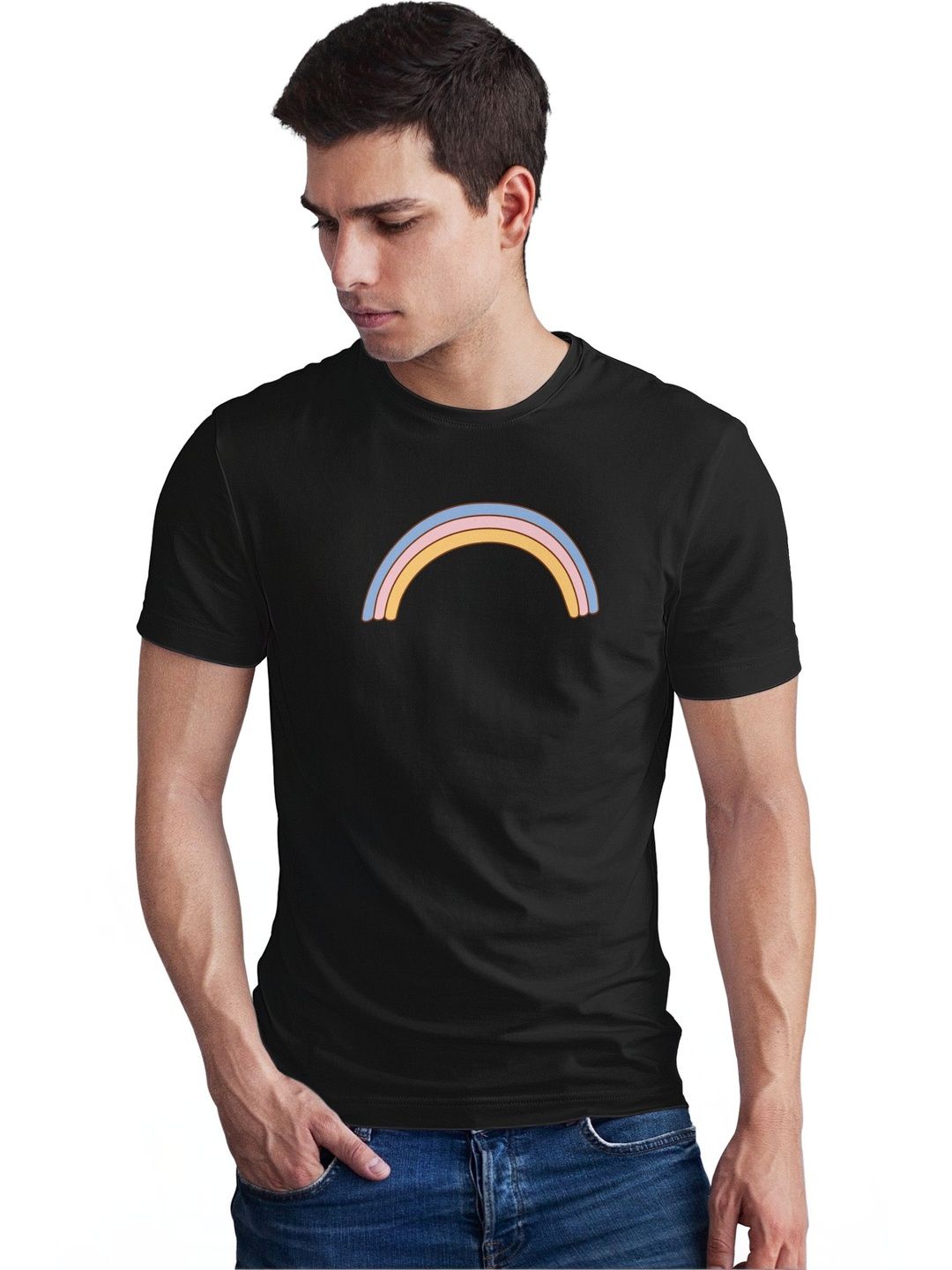 Seekbuylove Men Printed Bio Finish T-shirt