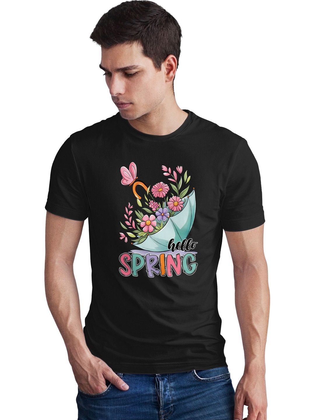 Seekbuylove Men Printed Bio Finish T-shirt