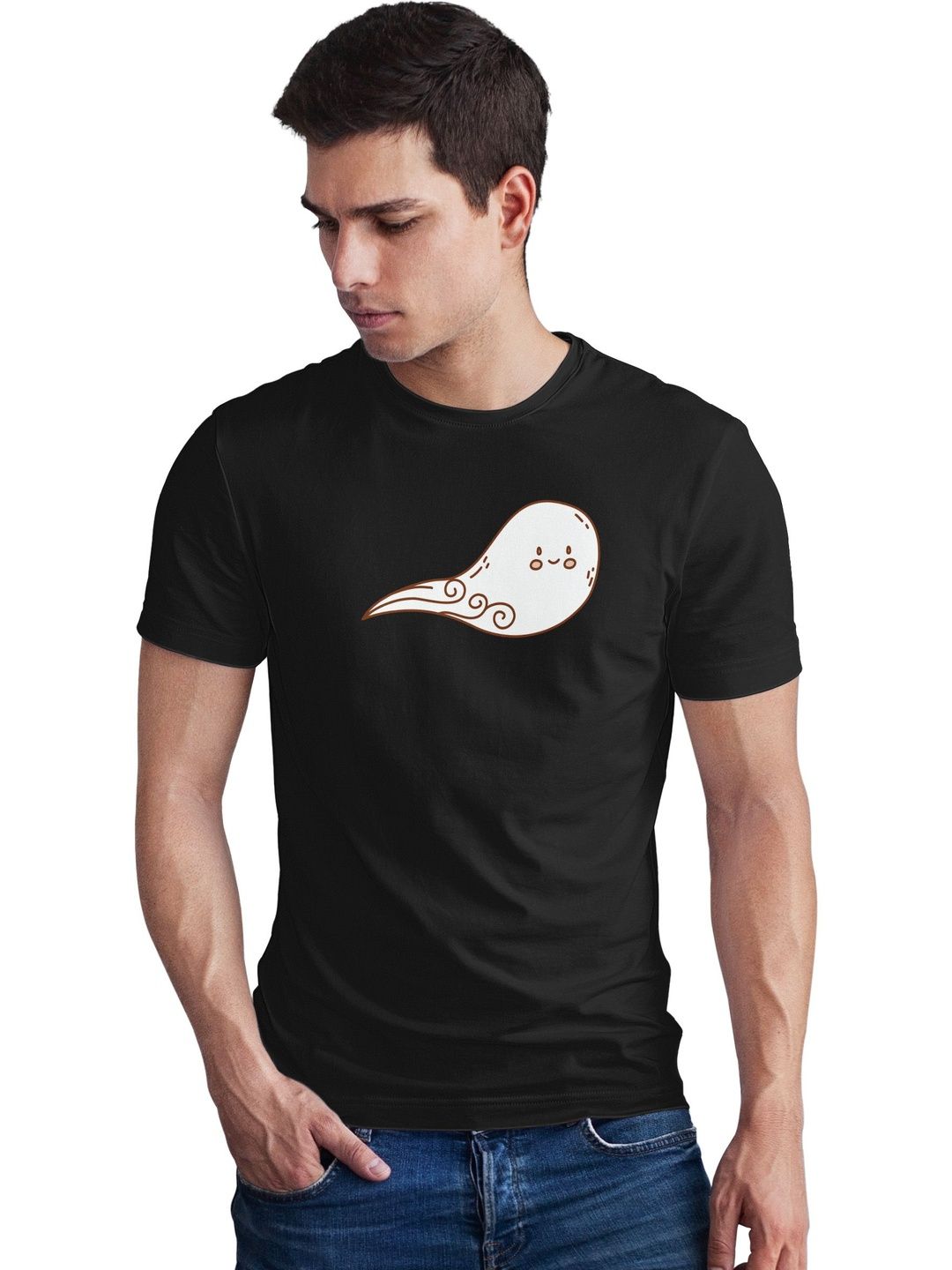 Seekbuylove Men Printed Bio Finish T-shirt