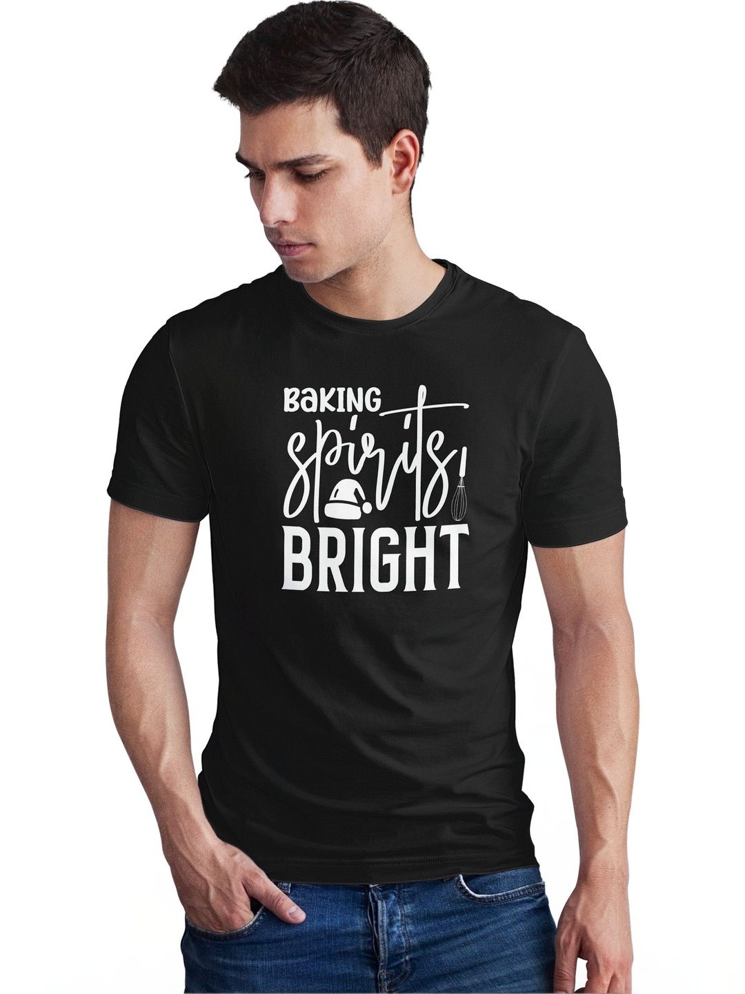 Seekbuylove Men Typography Printed Bio Finish T-shirt