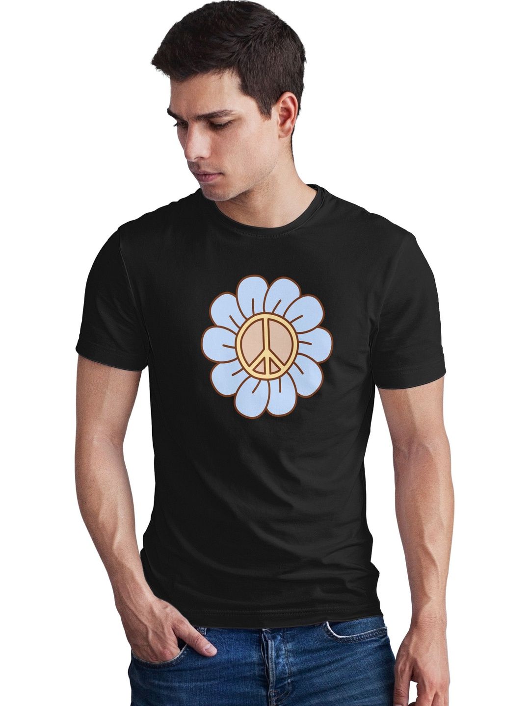 Seekbuylove Men Printed Bio Finish T-shirt