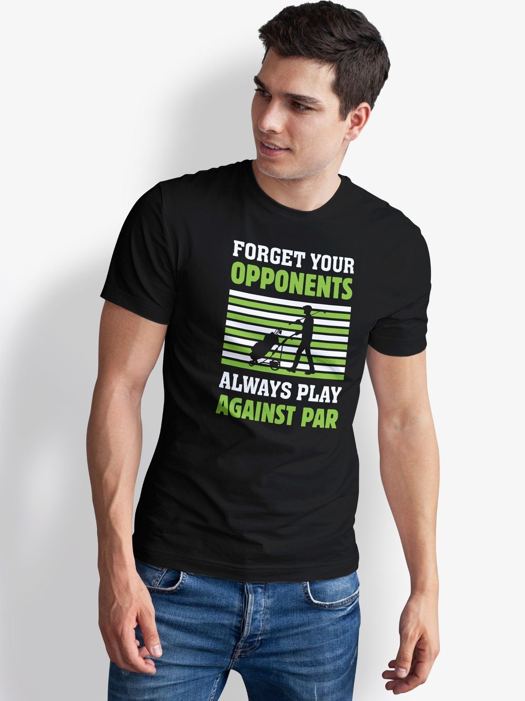 Seekbuylove Men Printed Bio Finish T-shirt
