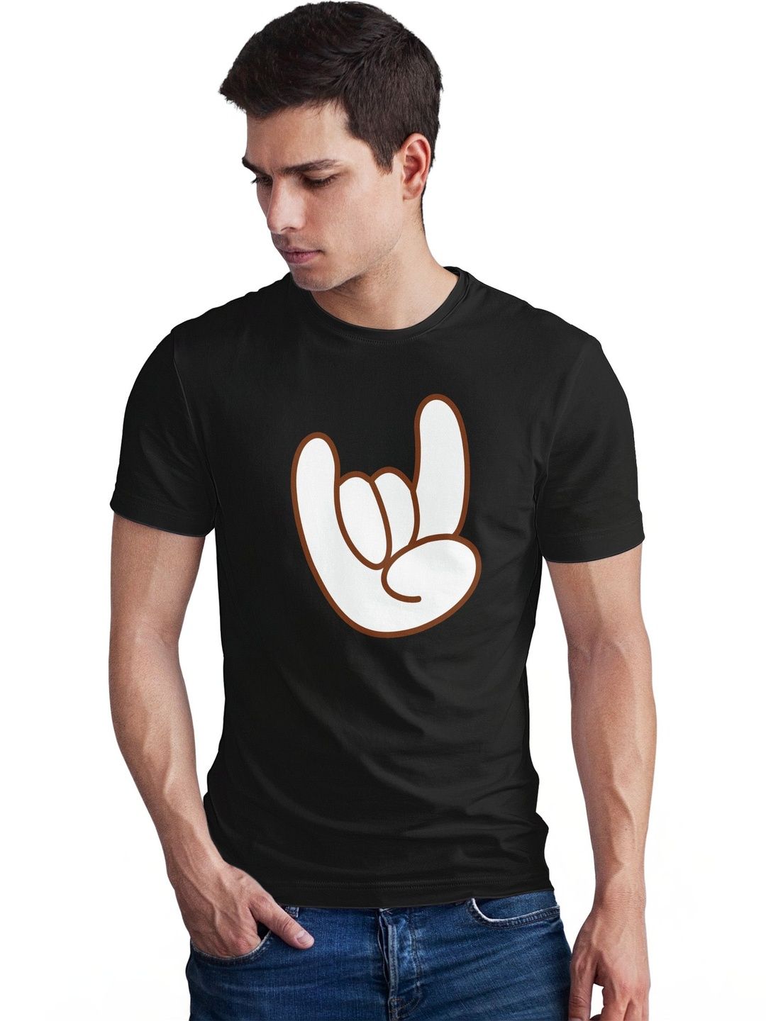 Seekbuylove Men Printed Bio Finish T-shirt