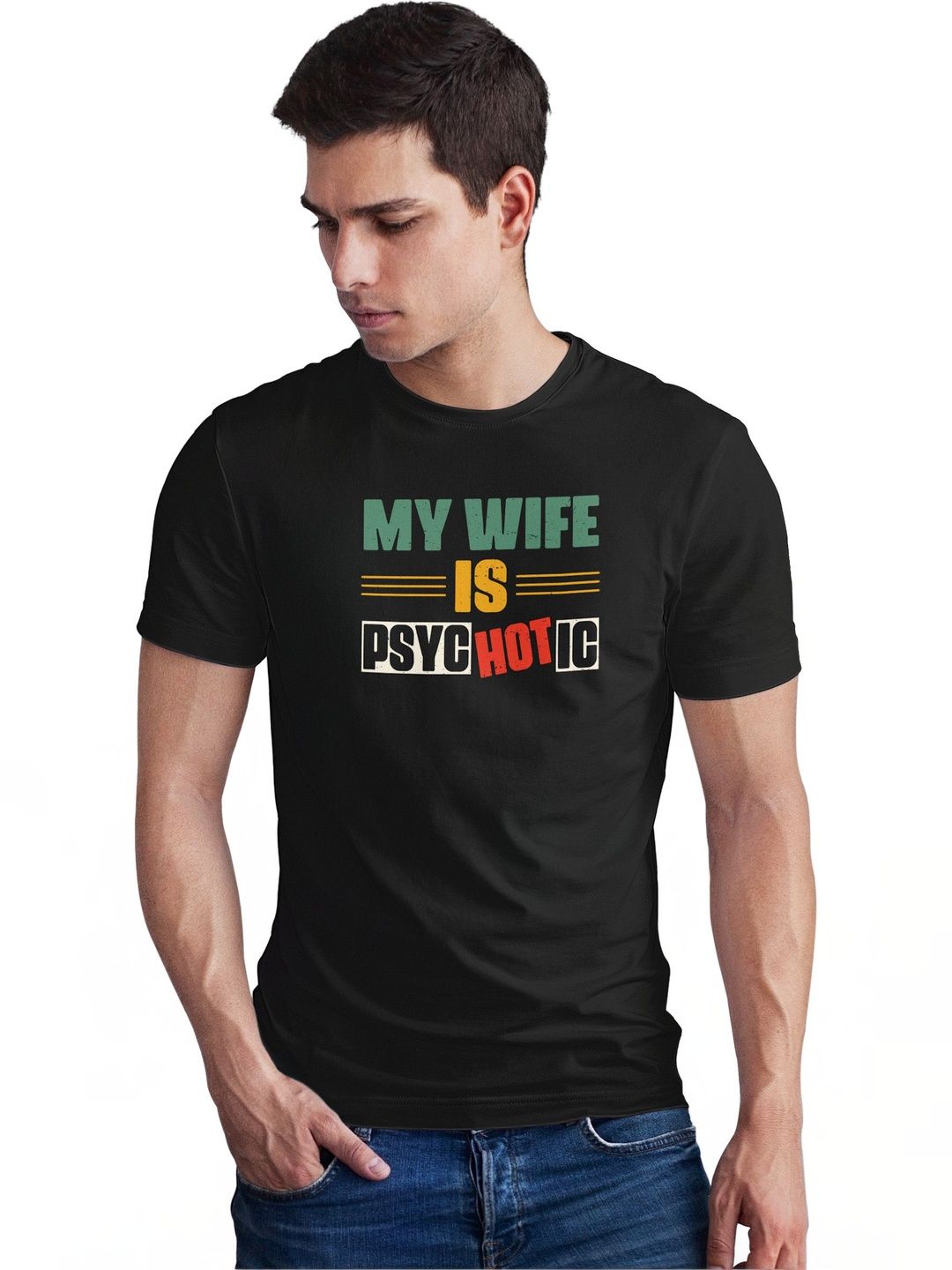 Seekbuylove Men Typography Printed Bio Finish T-shirt